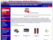 Tablet Screenshot of advantage-advertising.com